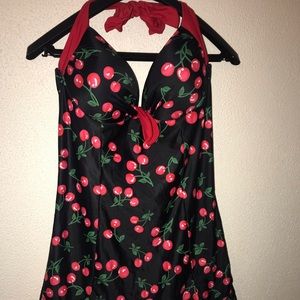 Cherry patterned bathing suit